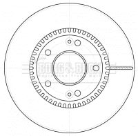 BORG & BECK Тормозной диск BBD4524